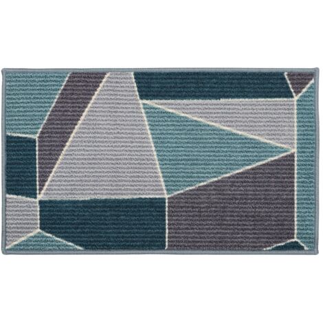 Fiora Machine Washable Doormat, 44x75cm, Duck Egg