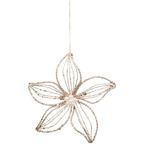 Fiore a farfalla in metallo soggetto a filo - Feeric lights & christmas