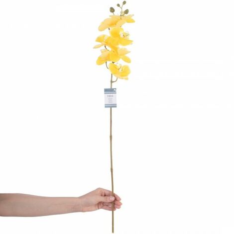 Fiore artificiale FALENI colore giallo stile moderno ameliahome