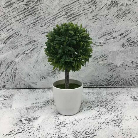 Fiore artificiale Simulazione di fiori artificiali Bonsai con piccola pianta in vaso rosa rosa Decorazione di nozze per matrimoni Casa (Aggiungi una pianta in vaso in vaso)