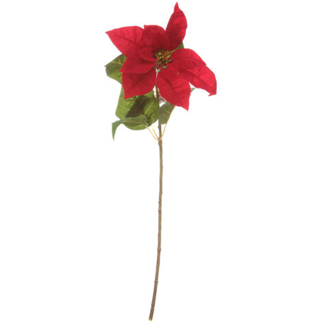 Fiore decorativo color rosso per decorazioni e composizioni di fiori h 50 cm