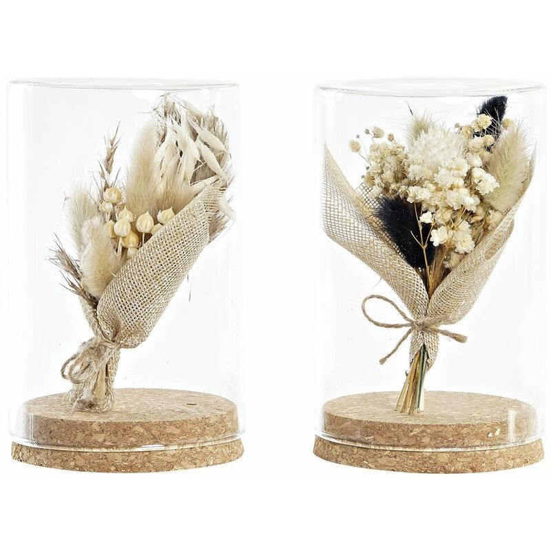 Fiore Decorativo Dkd Home Decor Cristallo Beige