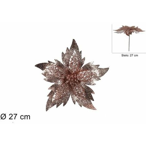 FIORE NATALIZIO 27CM ROSA