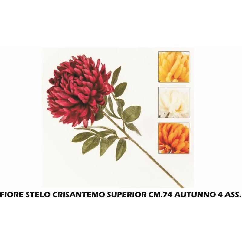 Image of Fiore stelo crisantemo superior CM.74 autunno 4 ass.