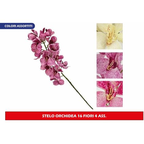 EDG Enzo De Gasperi Pianta Artificiale STRELITZIA con fiori con vaso H 180