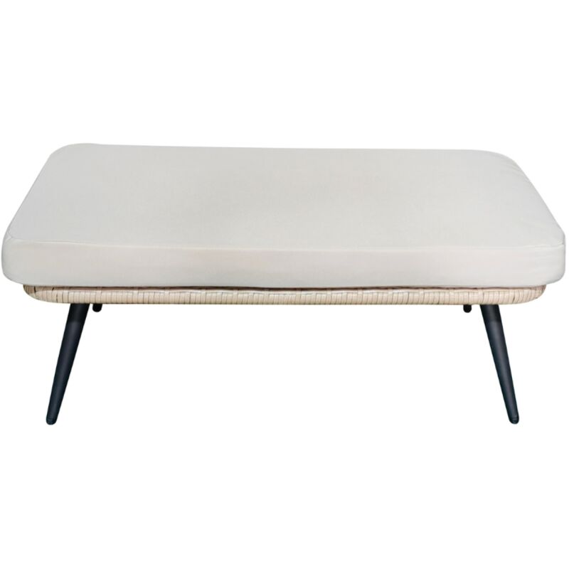 Concept-usine - Fiorentino - Repose-pieds extérieur avec coussin beige