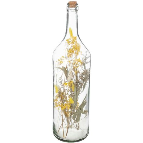 Fiori secchi in bottiglia h55cm - Atmosphera créateur d'intérieur