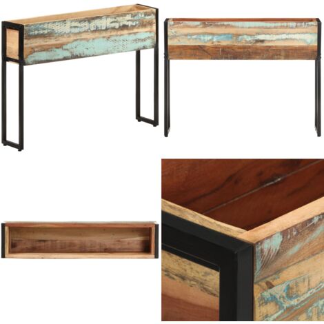 Fioriera 90x20x68 cm in Legno Massello di Recupero - Fioriera in legno massello - Fioriera in legno di recupero