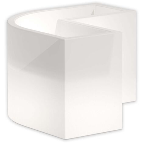 Fioriera Angolare Flowerpot Led Multicolor Con Cavo in Polimero Monacis - Cm 160X35X50 H