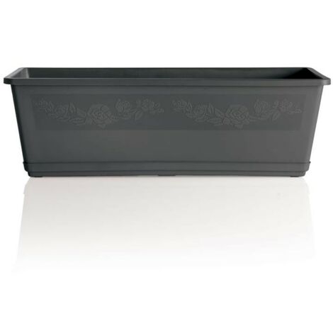 Fioriera Balconella con Sottovaso 40cm Antracite BAMA