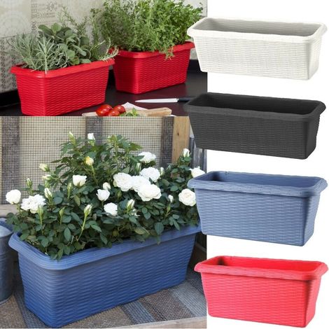 Fioriera BAMA 50x20x17,5 colore Panna