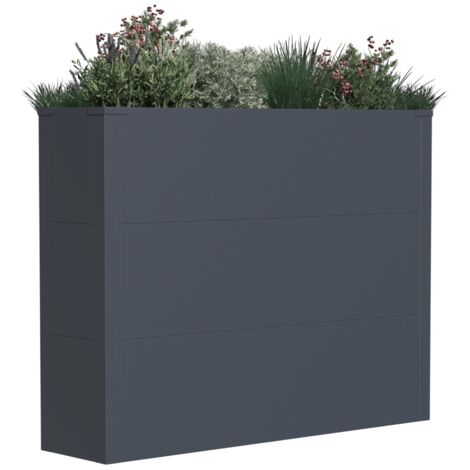 Fioriera catering - 100 x 25 x 77 cm - Antracite