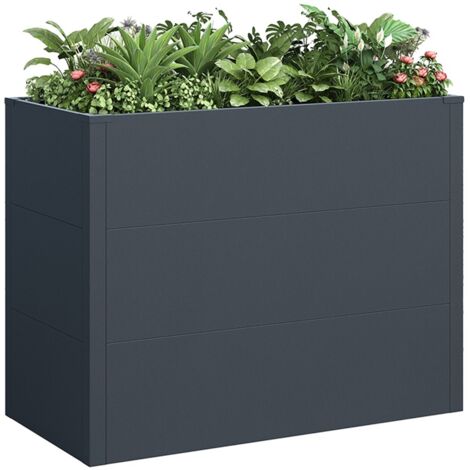 Fioriera catering - 100 x 50 x 77 cm - Antracite