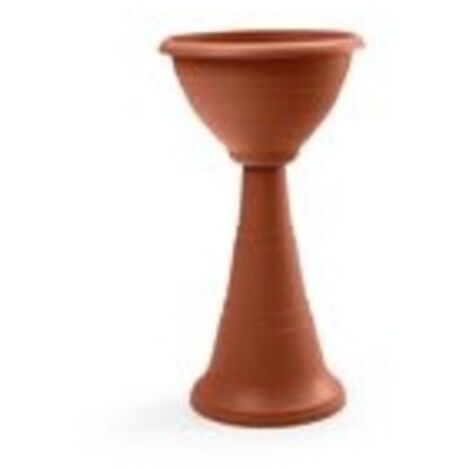 FIORIERA COLONNA TERRACOTTA- 1,0 pz