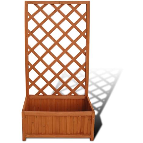 Fioriera con traliccio 70 x 30 x 135 cm vidaXL