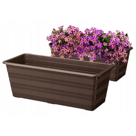 Fioriera da balcone marrone 40 cm