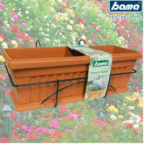 Fioriera Da Balcone Ringhiera 40cm Balconetta With Support And Complete Summary