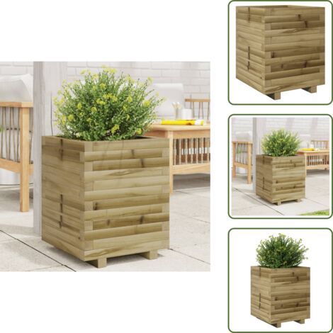 Fioriera da balcone - vidaXL Fioriera da Giardino 40x40x49,5 cm in Legno di Pino Impregnato - Fioriera in pino