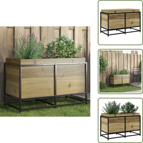 Fioriera da balcone - vidaXL Fioriera da Giardino 80x40x50 cm in Legno di Pino Impregnato - Fioriera in pino impregnato