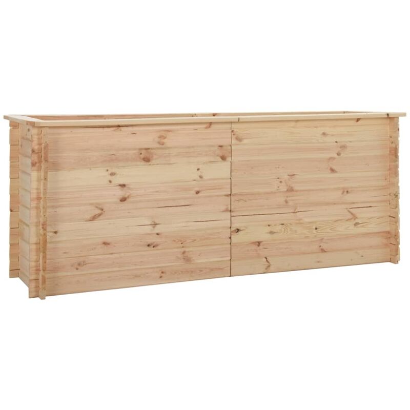fioriera cassetta quadrata in legno di pino cm 40x40x40h per fiori piante