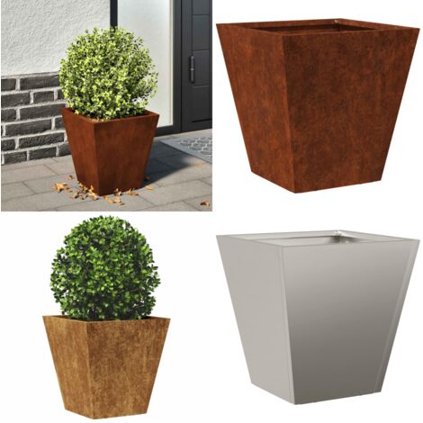 Fioriera da Giardino 30x30x30 cm in Acciaio Corten - Fioriera in acciaio corten - Fioriera da balcone