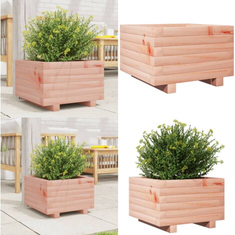 Fioriera da Giardino 40x40x26,5 cm in Legno Massello di Douglas - Fioriera in legno - Fioriera in legno massello
