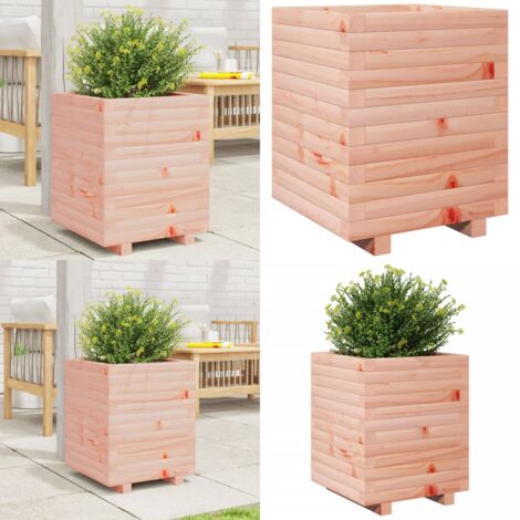 Fioriera da Giardino 40x40x49,5 cm in Legno Massello di Douglas - Fioriera in legno - Fioriera da balcone