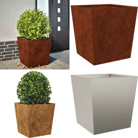Fioriera da Giardino 50x50x50 cm in Acciaio Corten - Fioriera in acciaio corten - Fioriera da balcone
