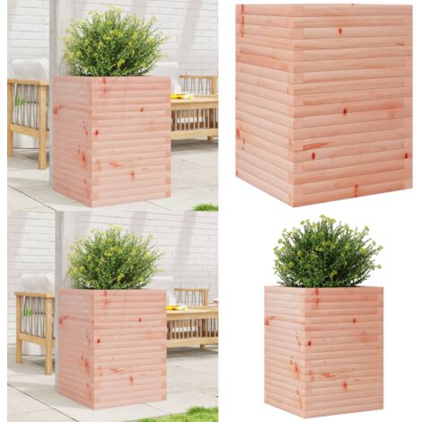 Fioriera da Giardino 50x50x68,5 cm in Legno Massello di Douglas - Fioriera in legno - Fioriera da balcone