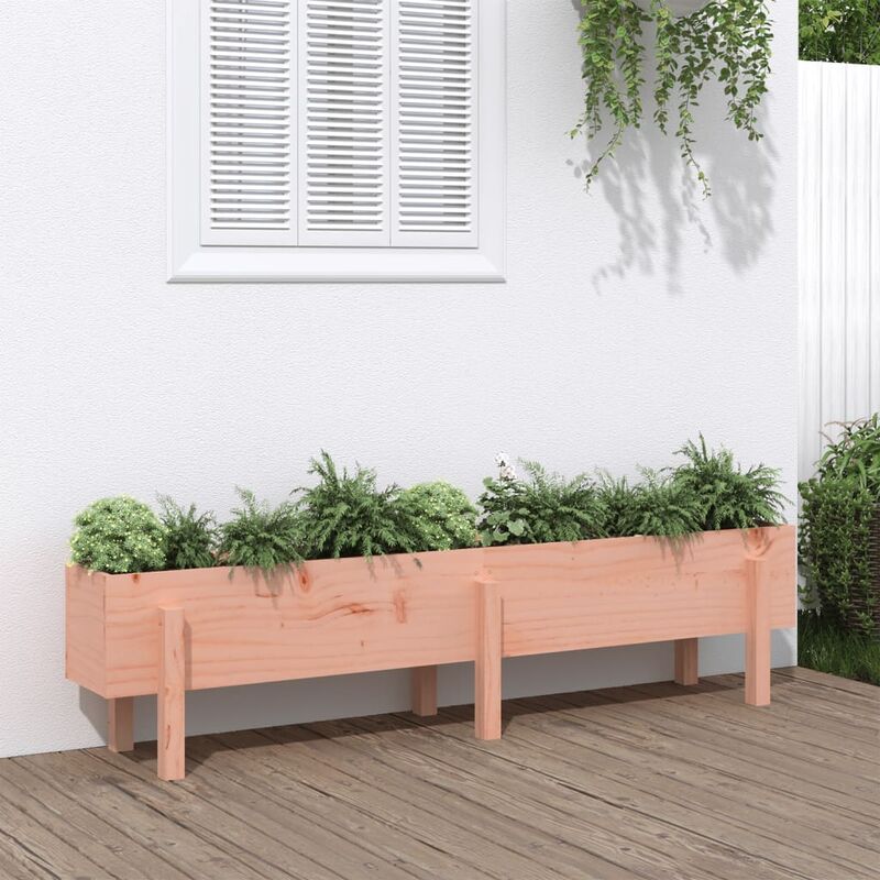 Fioriera Rialzata Giardino, Flowerpot 160x30x38 cm Legno Massello Douglas Vidaxl