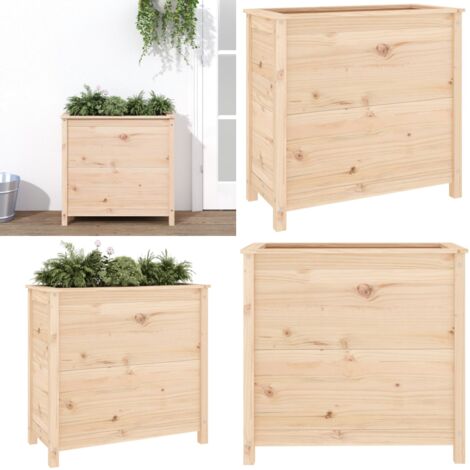 Fioriera da Giardino 82,5x40x78 cm in Legno Massello di Pino - Fioriera in legno - Fioriera da balcone