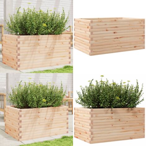 Fioriera da Giardino 90x60x45,5 cm in Legno Massello di Pino - Fioriera in legno - Fioriera in pino