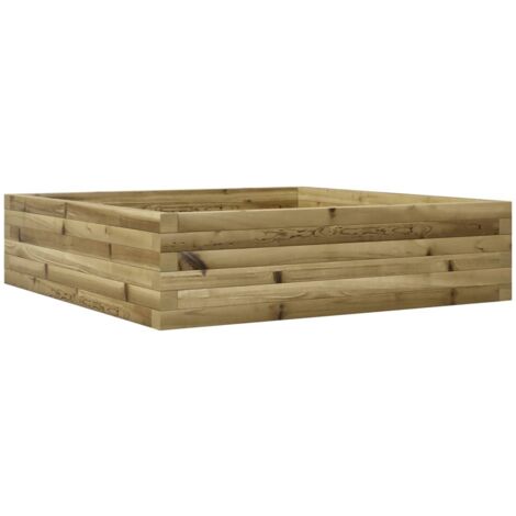 Fioriera da Giardino 90x90x23 cm in Legno di Pino Impregnato vidaXL