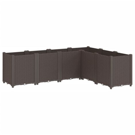 Fioriera da Giardino Marrone 160x120x53 cm in PP vidaXL