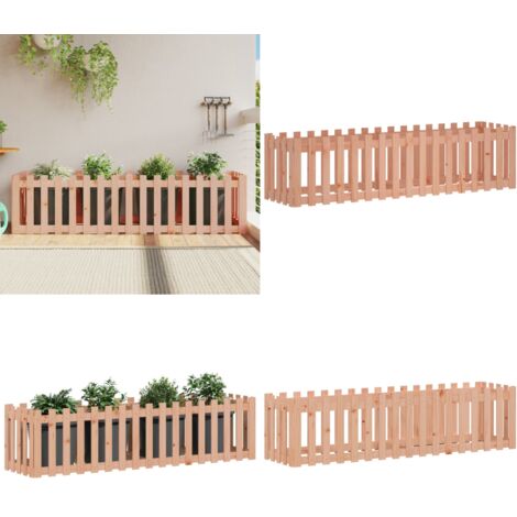Fioriera da Giardino Recinzione 200x50x50cm Massello Douglas - Fioriera in legno - Fioriera rialzata