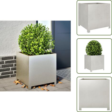 Fioriera da patio - vidaXL Fioriera da Giardino 50x50x50 cm in Acciaio Inox - Fioriera per piante