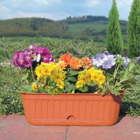 fioriera etika cm 48 c/sottovaso terracotta