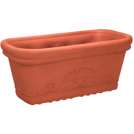 FIORIERA FLORA FESTONATA 60  cm.60x30 h.28 - in plastica  FER  278997