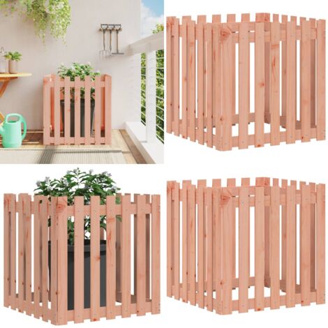 Fioriera Giardino Design Recinzione 70x70x70cm Massello Douglas - Fioriera in legno - Fioriera in legno massello
