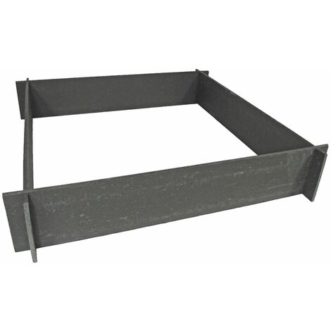 Fioriera Giardino Letto Vegetale Rialzato 19 cm 6040690 Nature - Nero