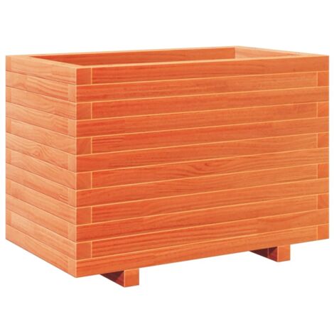 Fioriera Giardino Marrone Cera 70x40x49,5cm Legno Massello Pino vidaXL