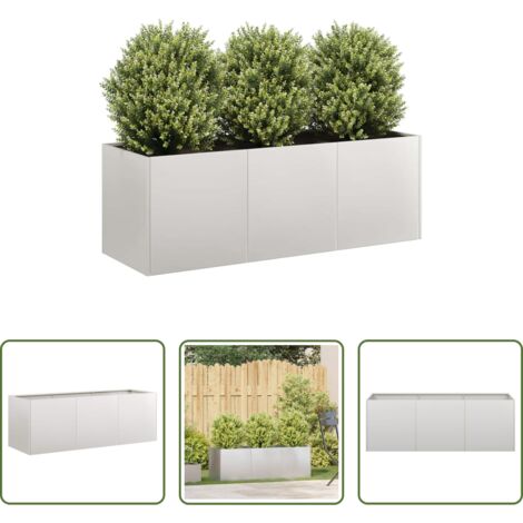 Fioriera in acciaio inox - Fioriera 120x40x40 cm in Acciaio Inox