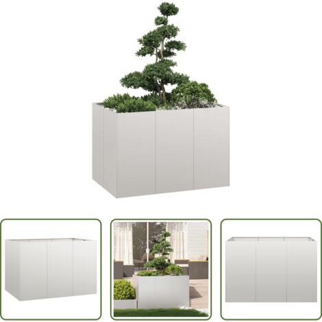 Fioriera in acciaio inox -  Fioriera 120x80x80 cm in Acciaio Inox