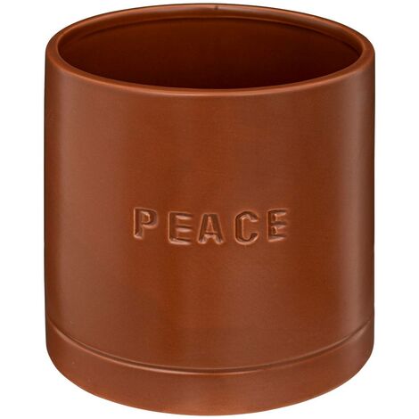 Fioriera in ceramica d14cm marrone caramello - Atmosphera créateur d'intérieur