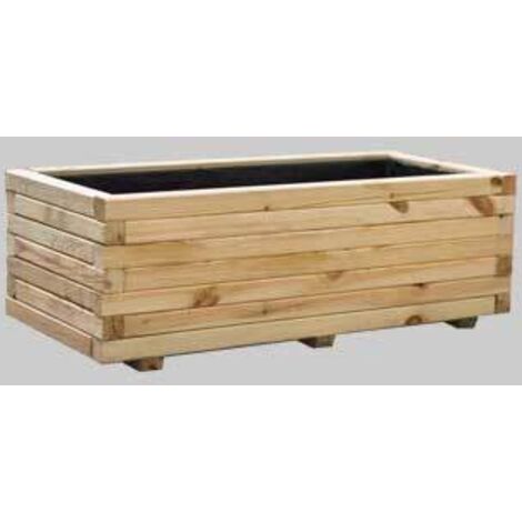 Fioriera in legno cm 84x40x35h