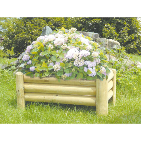 Fioriera in legno di pino autoclavato 58x28xH30 cm LASA Country