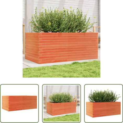 Fioriera in legno -  Fioriera da Giardino 110x60x45,5 cm in Legno Massello di Pino