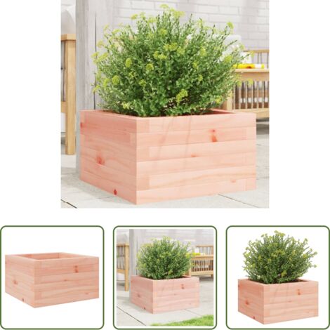 Fioriera in legno -  Fioriera da Giardino 40x40x23 cm in Legno Massello di Douglas