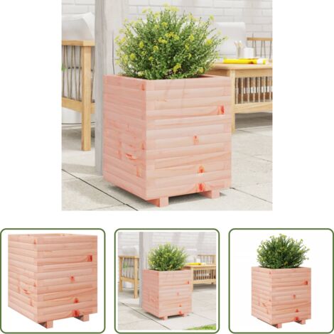 Fioriera in legno -  Fioriera da Giardino 40x40x49,5 cm in Legno Massello di Douglas