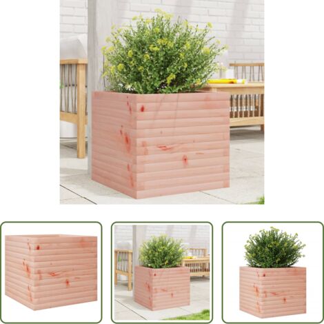 Fioriera in legno -  Fioriera da Giardino 50x50x45,5 cm in Legno Massello di Douglas
